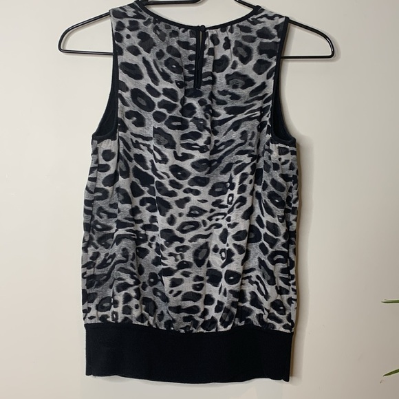 Ann Taylor | Leopard Print Silk & Merino Wool  Lightweight Camisole Top XSP - Picture 16 of 16